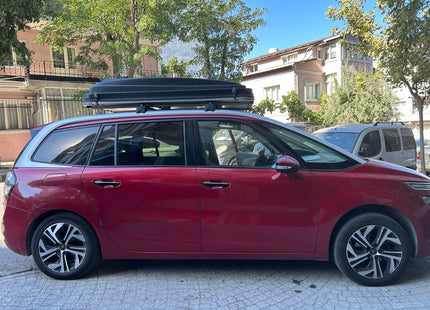 For Citroen C4 Grand Spacetourer Roof Rack System, Aluminium Cross Bar, Metal Bracket, Lockable, 2018-Up Black