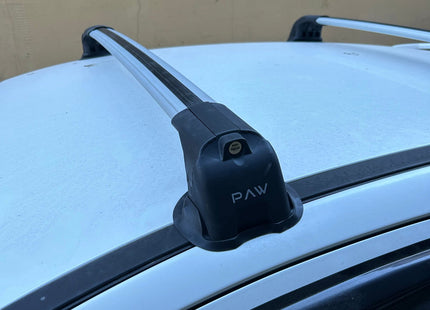 For Peugeot 207 2006-2012 Roof Rack System Carrier Cross Bars Aluminum Lockable High Quality of Metal Bracket Black