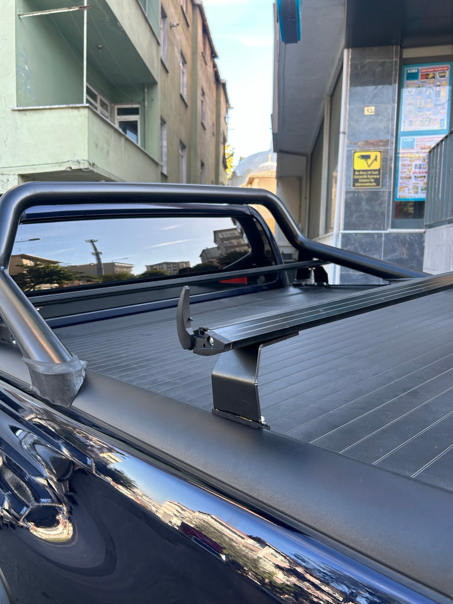 For Toyota Hilux Mk8 Roof RackSystem, Aluminium Bed Rack Cross Bar, Metal Bracket, Lockable, Silver 2017- Up