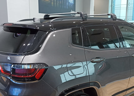 Jeep Compass Roof Rack-Crossbars Fits to for Flush Roof Rails Silver Color