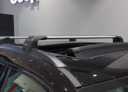 Jeep Compass Roof Rack-Crossbars Fits to for Flush Roof Rails Silver Color