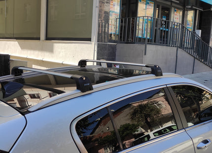 For Volkswagen Tiguan 2012-2017 Roof Rack System Carrier Cross Bars Aluminum Lockable High Quality of Metal Bracket Silver
