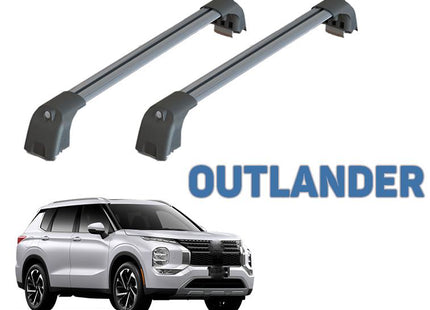 Mitsubishi Outlander Roof Rack Bars For Vehicles With Flush Roof Rails Silver Color