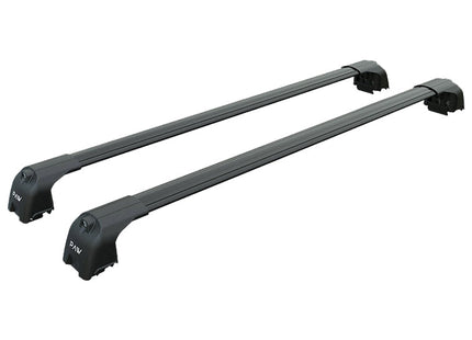 For BMW X4 F26 2014-2018 Roof Rack System, Aluminium Cross Bar, Metal Bracket, Flush Rail, Black
