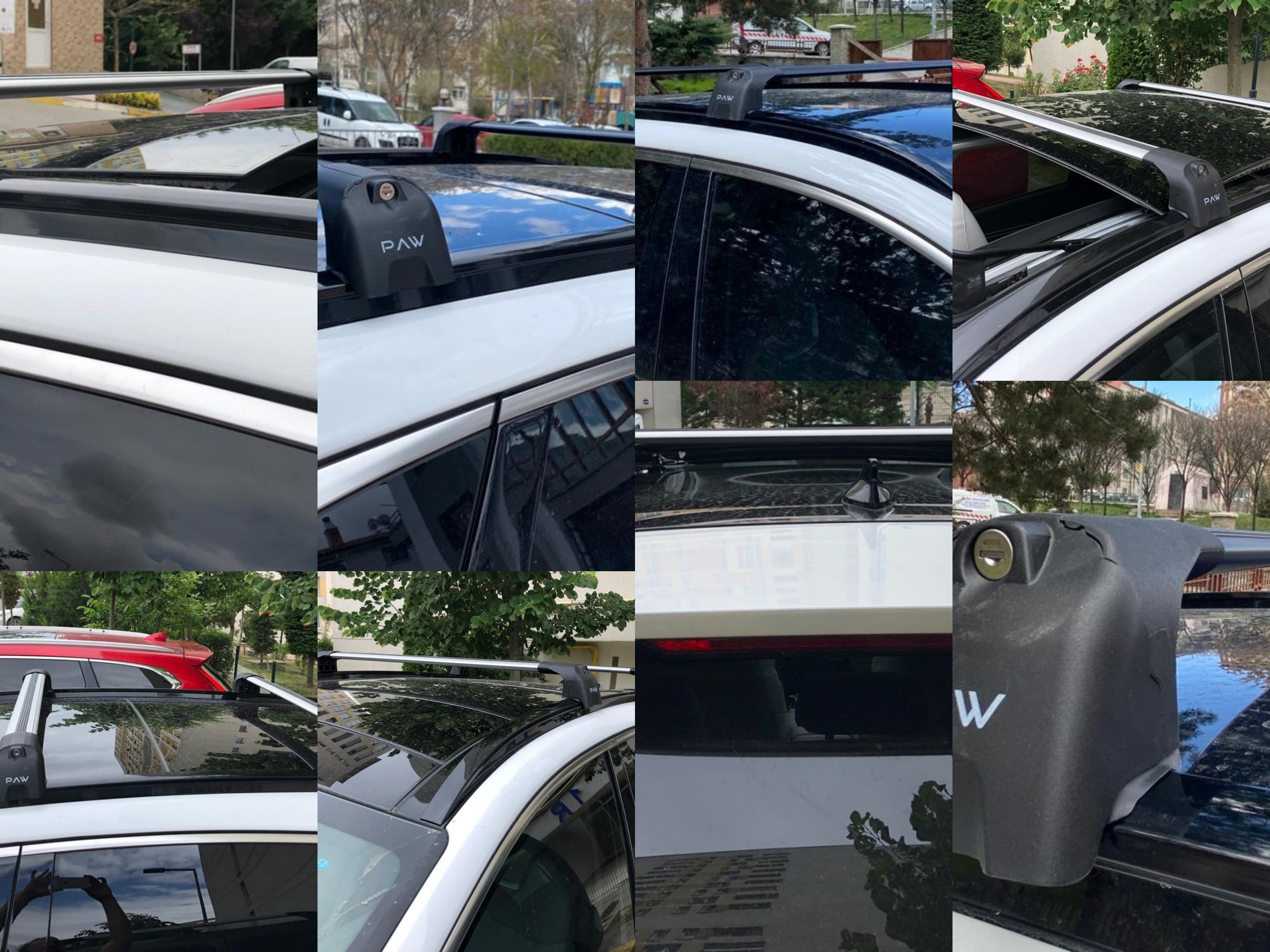 For Volkswagen Toureg 2018-->Up Roof Rack System, Aluminium Cross Bar, Metal Bracket, Flush Rail, Black