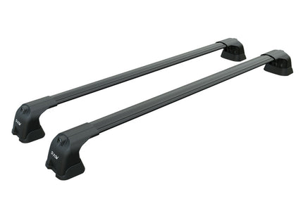 For BMW 5 Series F10 2007-2017 Roof Rack System, Aluminium Cross Bar, Metal Bracket, Fix Point, Black