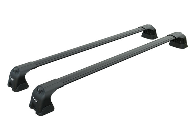 For BMW 5 Series Sedan 2011-Up Roof Rack System, Aluminium Cross Bar, Metal Bracket, Fix Point, Black