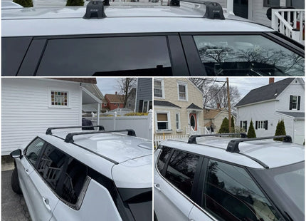 For BMW 5 Series E39 1996-2003 Roof Rack System, Aluminium Cross Bar, Metal Bracket, Fix Point, Black