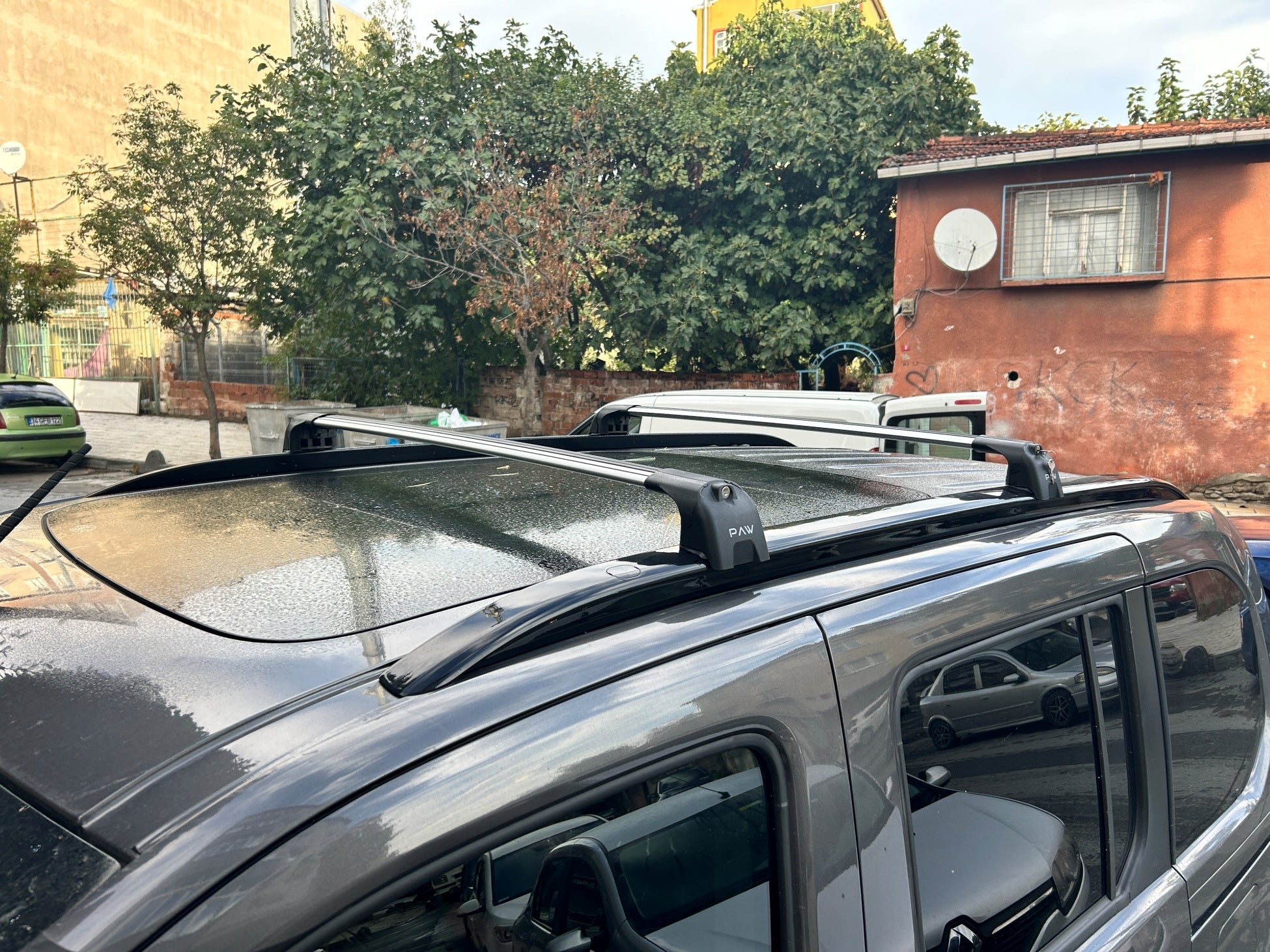 For Peugeot Rifter Roof Rack System, Aluminium Cross Bar, Metal Bracket, Flush Rail, Black 2023- Up