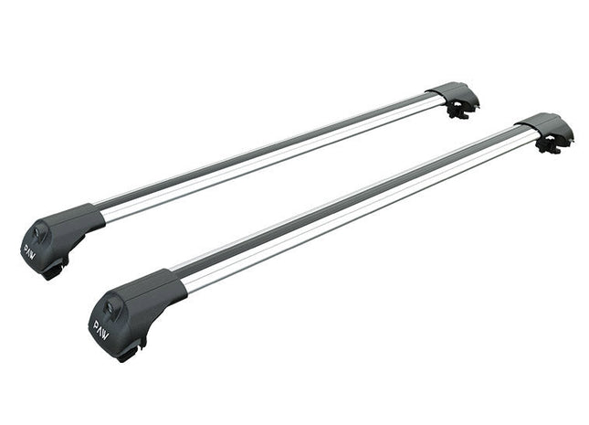 Volvo V50 Roof Rack Cross Bars For Raised Rail Silver Color 2004-2012