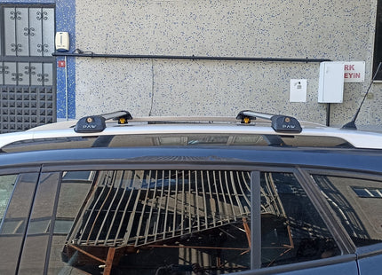 Mitsubishi Montero Roof Rack Bars For Vehicles With Raised Rails Black Color 2001-2006 Pro 1