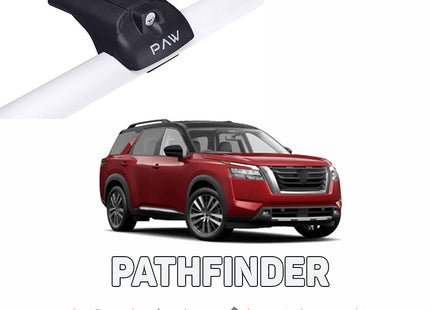 for Nissan Pathfinder Cross Bars Carrier Rails Roof Bar Black Color