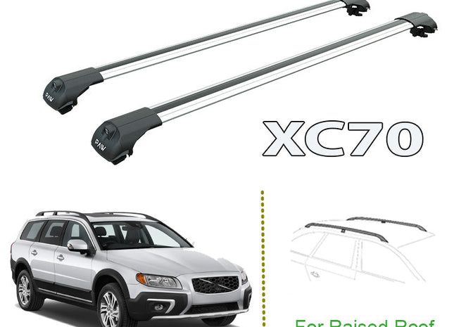 to fit Volvo XC70 Roof Racks Cross Bars Carrier Rails Roof Bar Silver 2001-2016