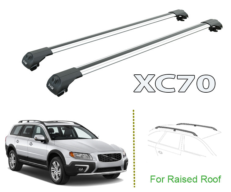 Volvo Xc70 Rack to fit Volvo XC70 Roof Racks Cross Bars Carrier Rails Roof Bar Silver ...