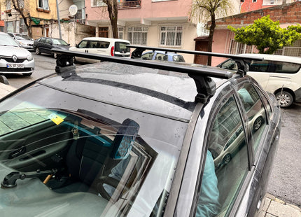 For Volvo S40 Sedan Roof Rack System Carrier Cross Bars Aluminum Lockable High Quality of Metal Bracket Black