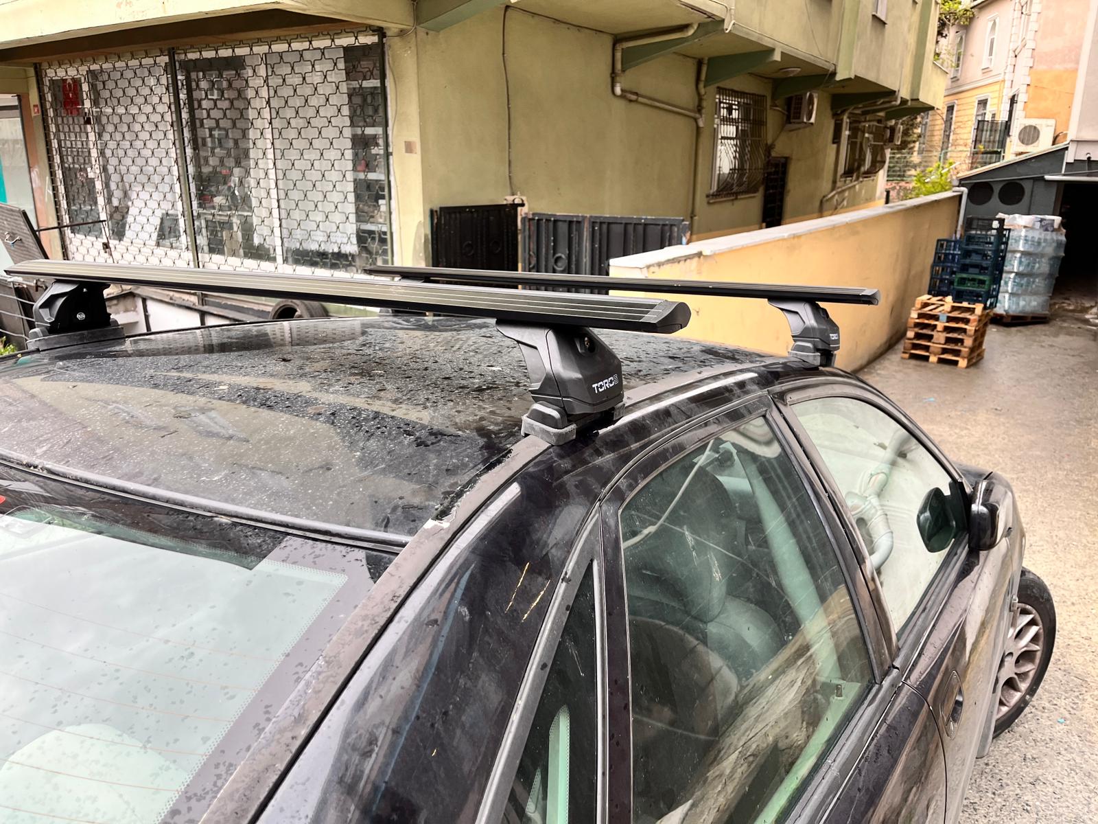 For Volvo S40 Sedan Roof Rack System Carrier Cross Bars Aluminum Lockable High Quality of Metal Bracket Black