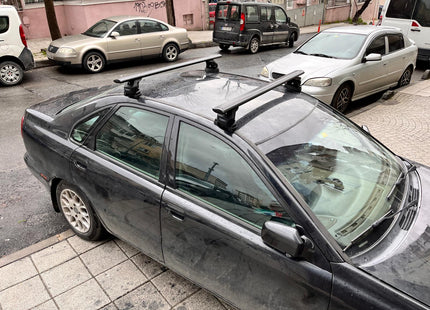 For Volvo S40 Sedan Roof Rack System Carrier Cross Bars Aluminum Lockable High Quality of Metal Bracket Black