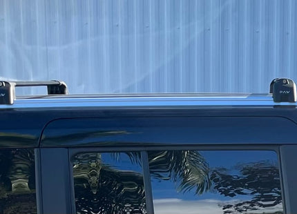 Compatible with Ford Transit Connect Cross Roof Rack Cross Bars Silver Flush