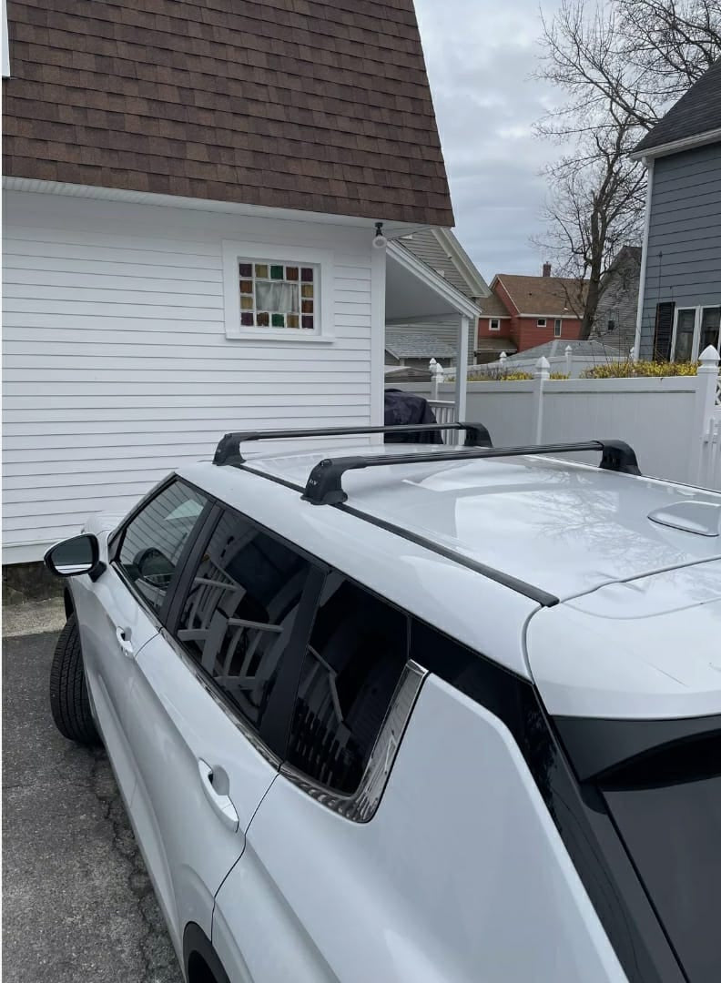 Mitsubishi Outlander Roof Racks Cross Bars Rails Top Carrier Alu Silver 2011-2020 Pro 3