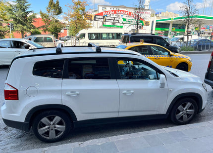 to fit Chevrolet Orlando Racks Cross Bars Rails Top Carrier Alu Black 2012-2015