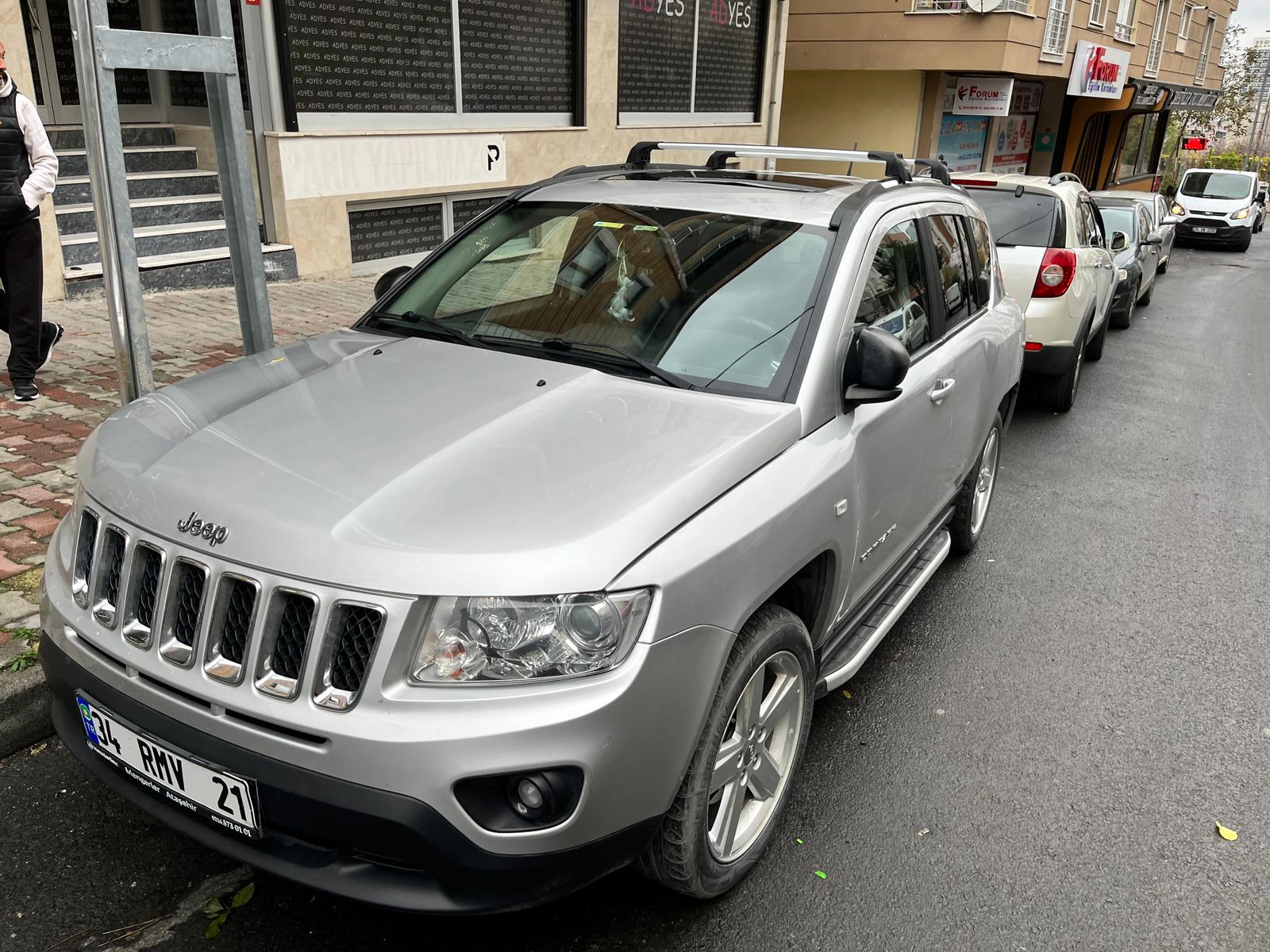 Jeep Compass Roof Rack Crossbars Fits to for Flush Roof Rails Black Co Paw Auto Roof Rack