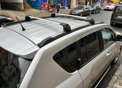 Jeep Compass Roof Rack-Crossbars Fits to for Flush Roof Rails Silver Color 2011-2017
