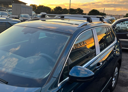 Volkswagen Tiguan Roof Rack Bars For Vehicles With Raised Roof Rails Silver Color