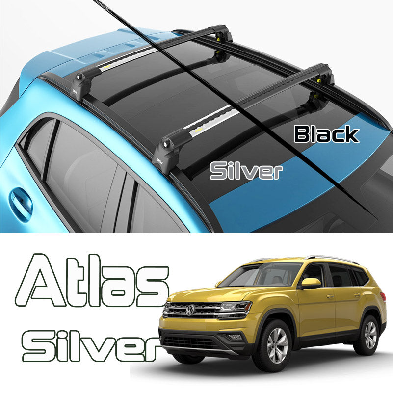 VW Atlas Roof Rack-Crossbars Fits to for Flush Roof Rails Silver