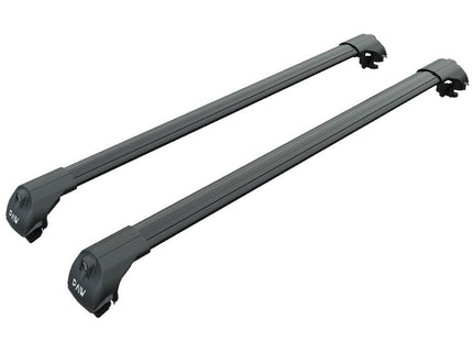 Volvo V50 Roof Rack Cross Bars For Raised Rail Black Color 2004-2012