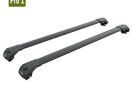 Mitsubishi Montero Roof Rack Bars For Vehicles With Raised Rails Black Color 2001-2006 Pro 1
