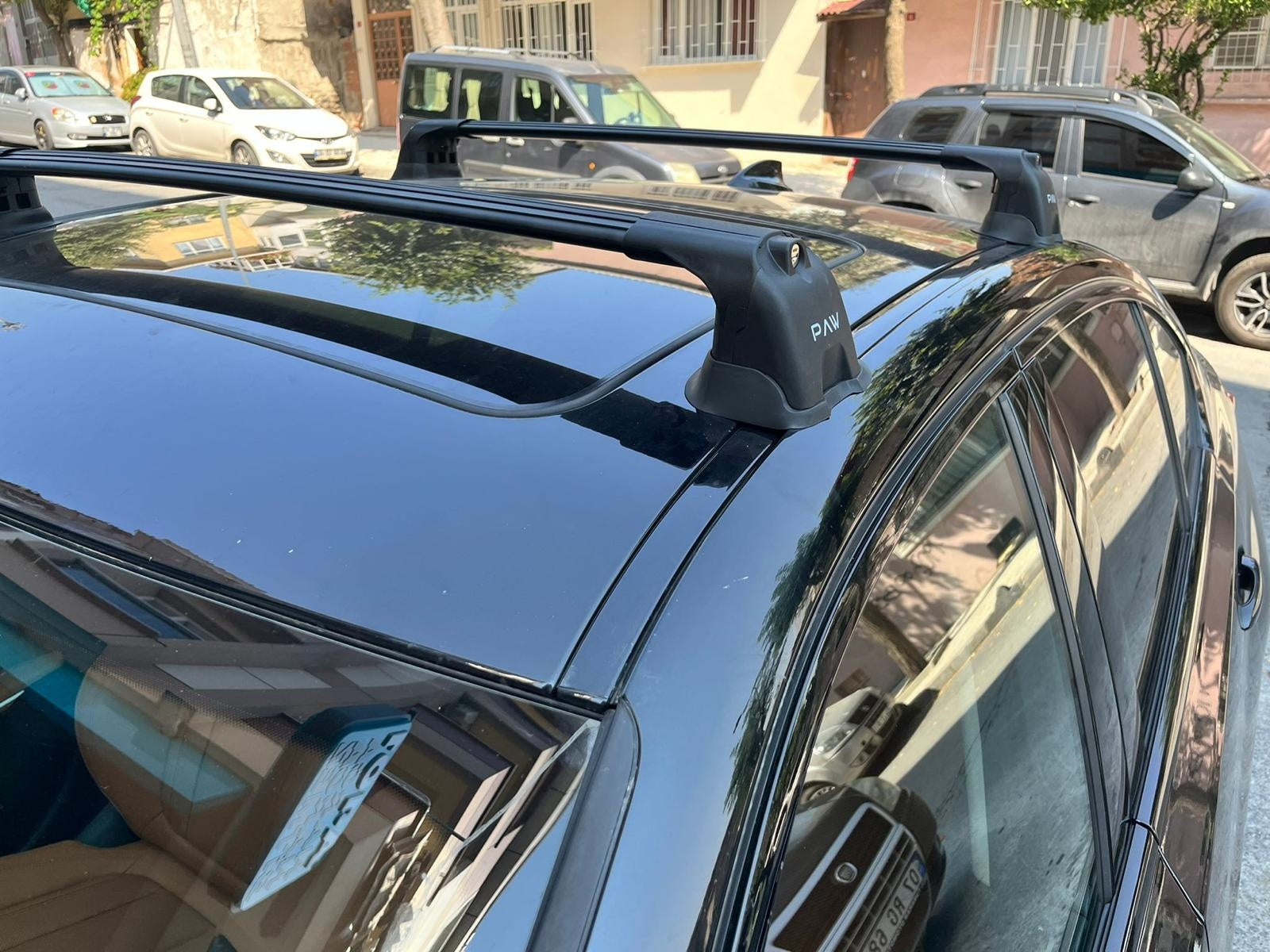 For Bmw 3 GT F34 Roof Rack System, Aluminium Cross Bar, Metal Bracket, Fix Point, Black