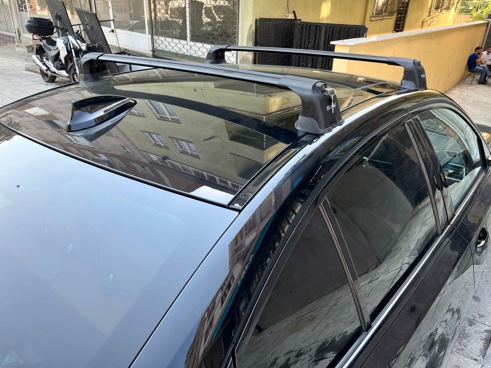 For BMW 3 Series G20 2019-Up Roof Rack System, Aluminium Cross Bar, Metal Bracket, Fix Point,  Silver