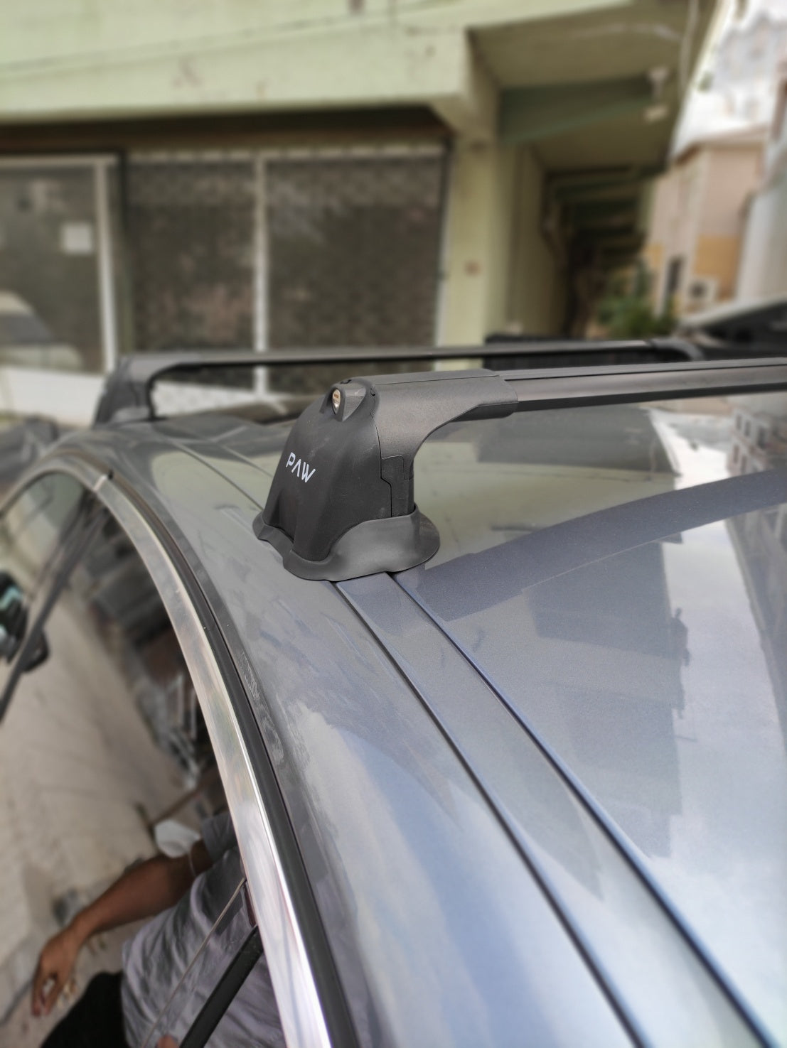 For BMW 5 Series G30 2007-2020 Roof Rack System, Aluminium Cross Bar, Metal Bracket, Fix Point, Silver