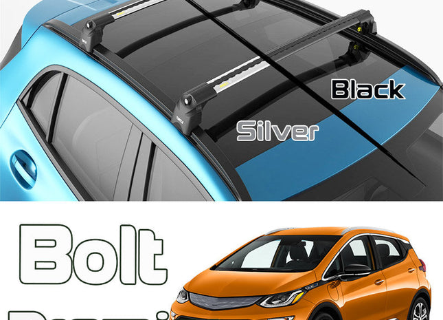 for Chevrolet Bolt Premier Cross Bars Carrier Rails Roof Bar Black Turtle