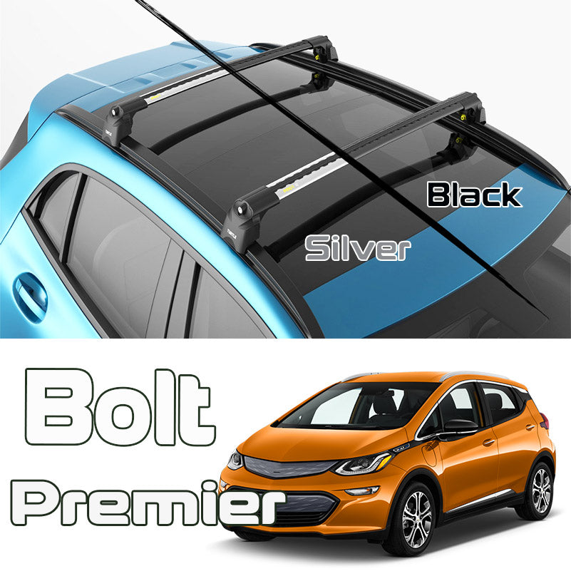 for Chevrolet Bolt Premier Cross Bars Carrier Rails Roof Bar Black Turtle