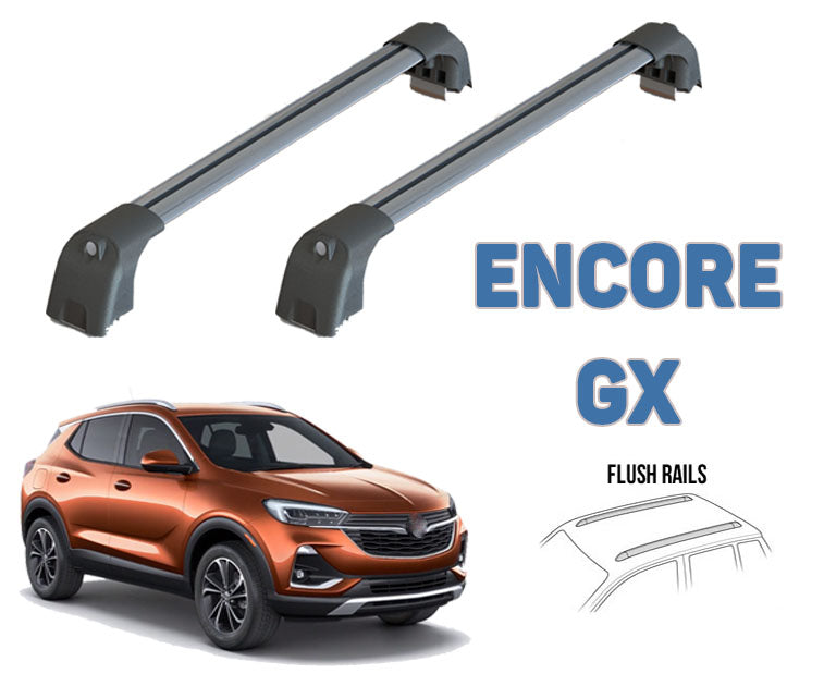 Fit For Buick Encore Gx Roof Racks Cross Bars Rails Alu Black 2020-->