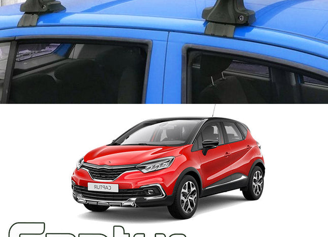Renault Captur SUV Normal Roof Rack Cross Bars Spacial Series 2013-2019