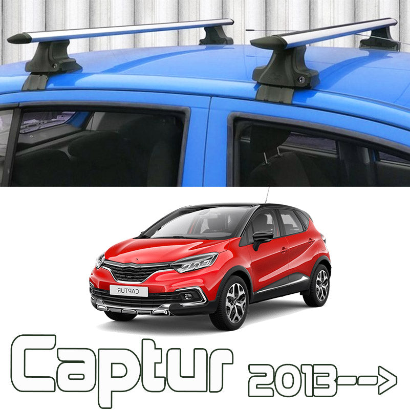 Renault Captur SUV Normal Roof Rack Cross Bars Spacial Series 2013-2019