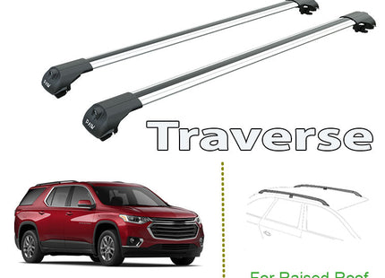 tp fit Chevrolet Traverse Roof Rack & Cross Bars Silver Color 2018--