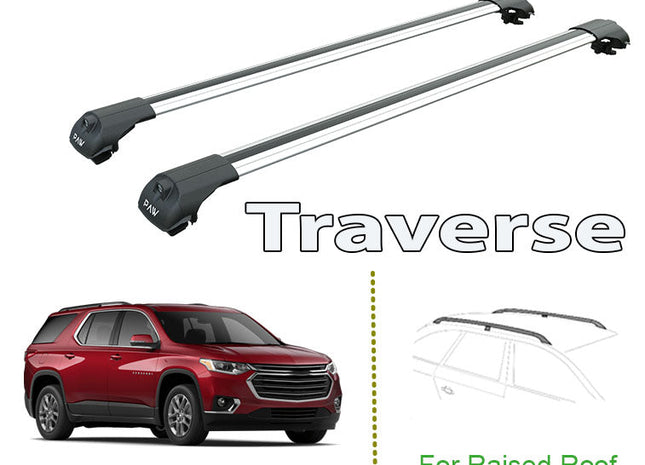 tp fit Chevrolet Traverse Roof Rack & Cross Bars Silver Color 2018--