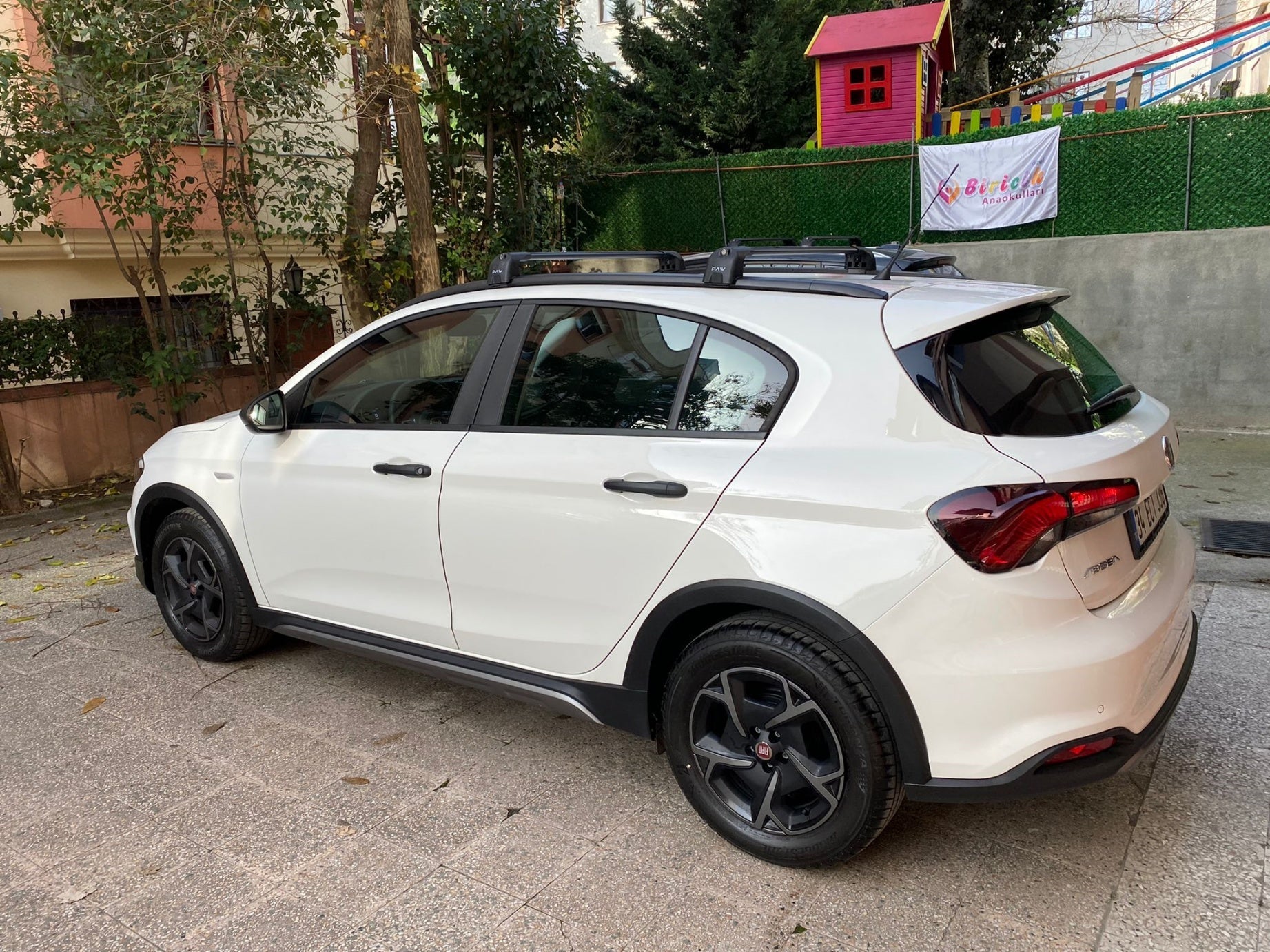 Fiat Tipo Cross Roof Rack Cross Bars Black