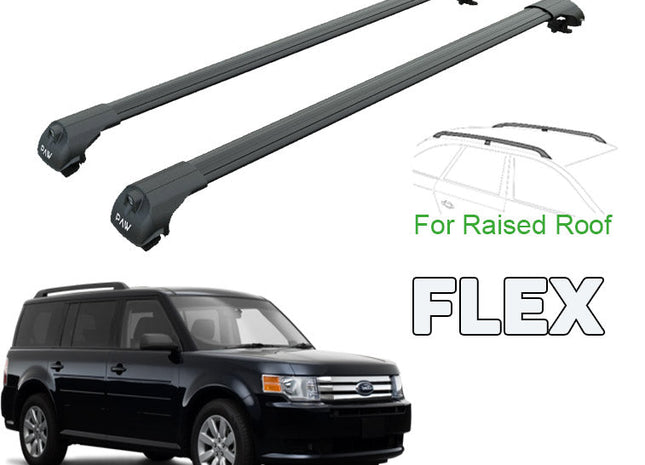 to fit Ford Flex Roof Rack Cross Bars Black Color 2008-2013