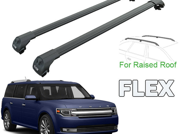 to fit Ford Flex Roof Rack Cross Bars Black Color 2013-2018