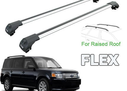 to fit Ford Flex Roof Rack Cross Bars Silver Color 2008-2013