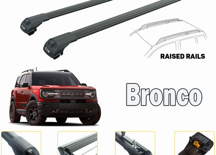 for Ford Bronco Sport Roof Rack Cross Bars Color Black