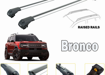 for Ford Bronco Sport Roof Rack Cross Bars Color Silver