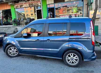 For Ford Tourneo Connect Roof Rack Cross Bars Metal Bracket Flush Rail Alu Black 2014-2021