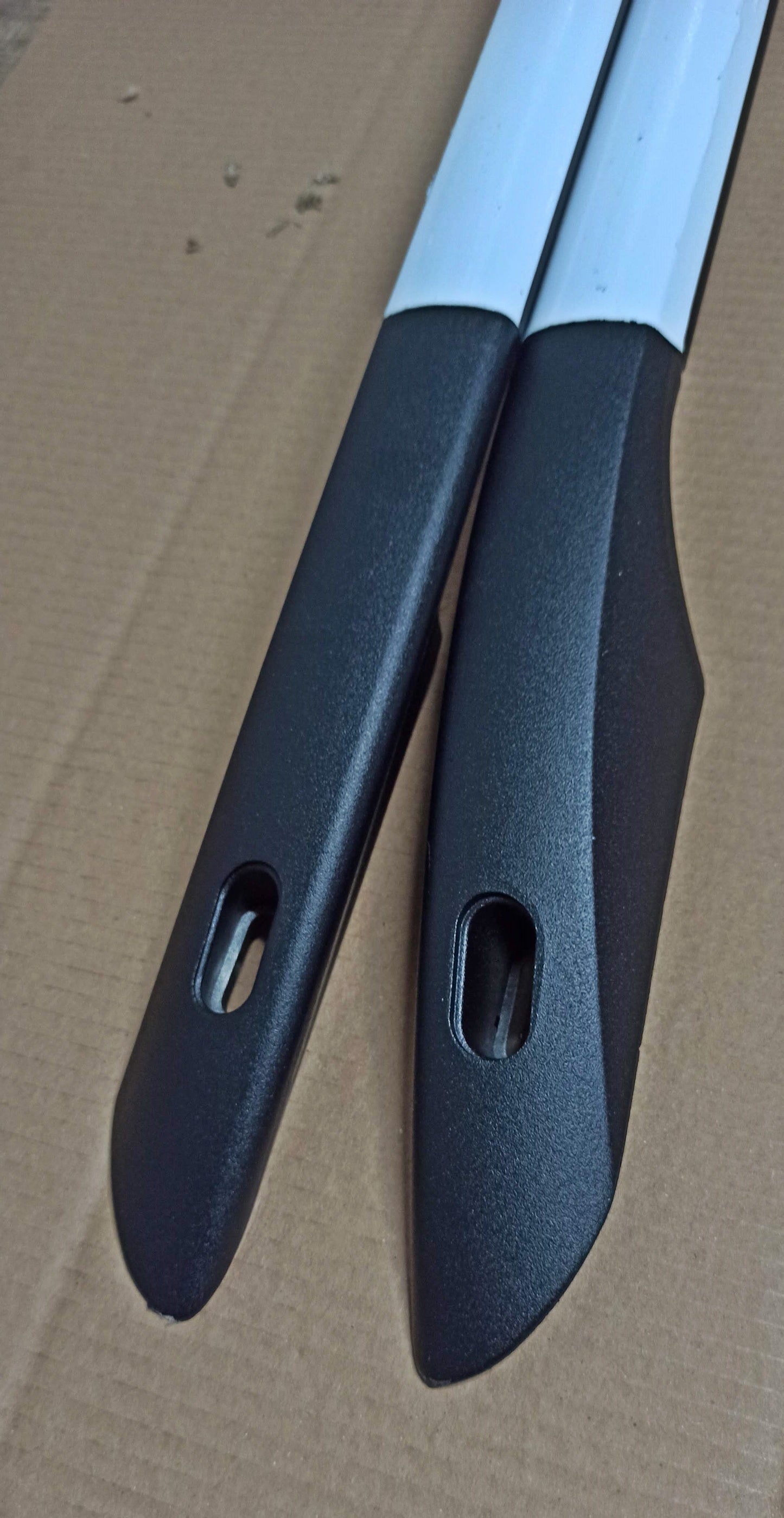 For Volkswagen Transporter T6 LWB Aluminium Roof Rails, Plus Black 2015- Up