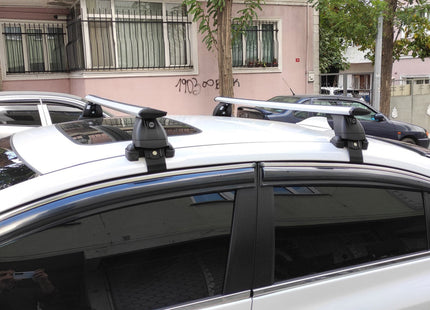compatible with Mitsubishi Mirage Hatcback vehicle 2014- Up on with Normal Roof Rack Black Color Pro 4
