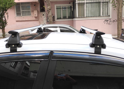 compatible with Mitsubishi Mirage Hatcback vehicle 2014- Up on with Normal Roof Rack Black Color Pro 4